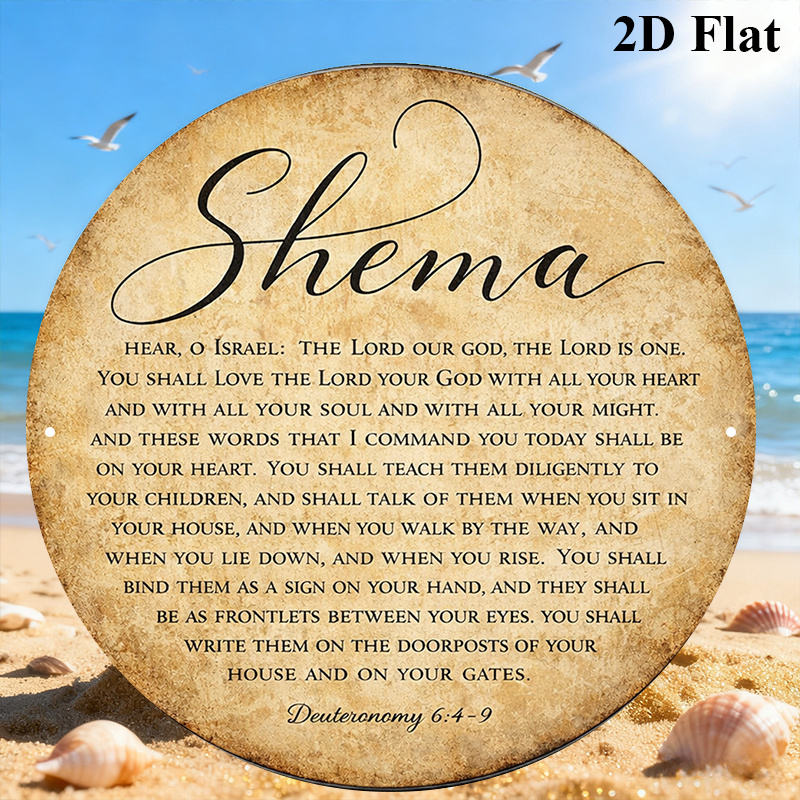 Art & Craft Be - CIFBUY Vintage Judaica Scripture Aluminum Wall