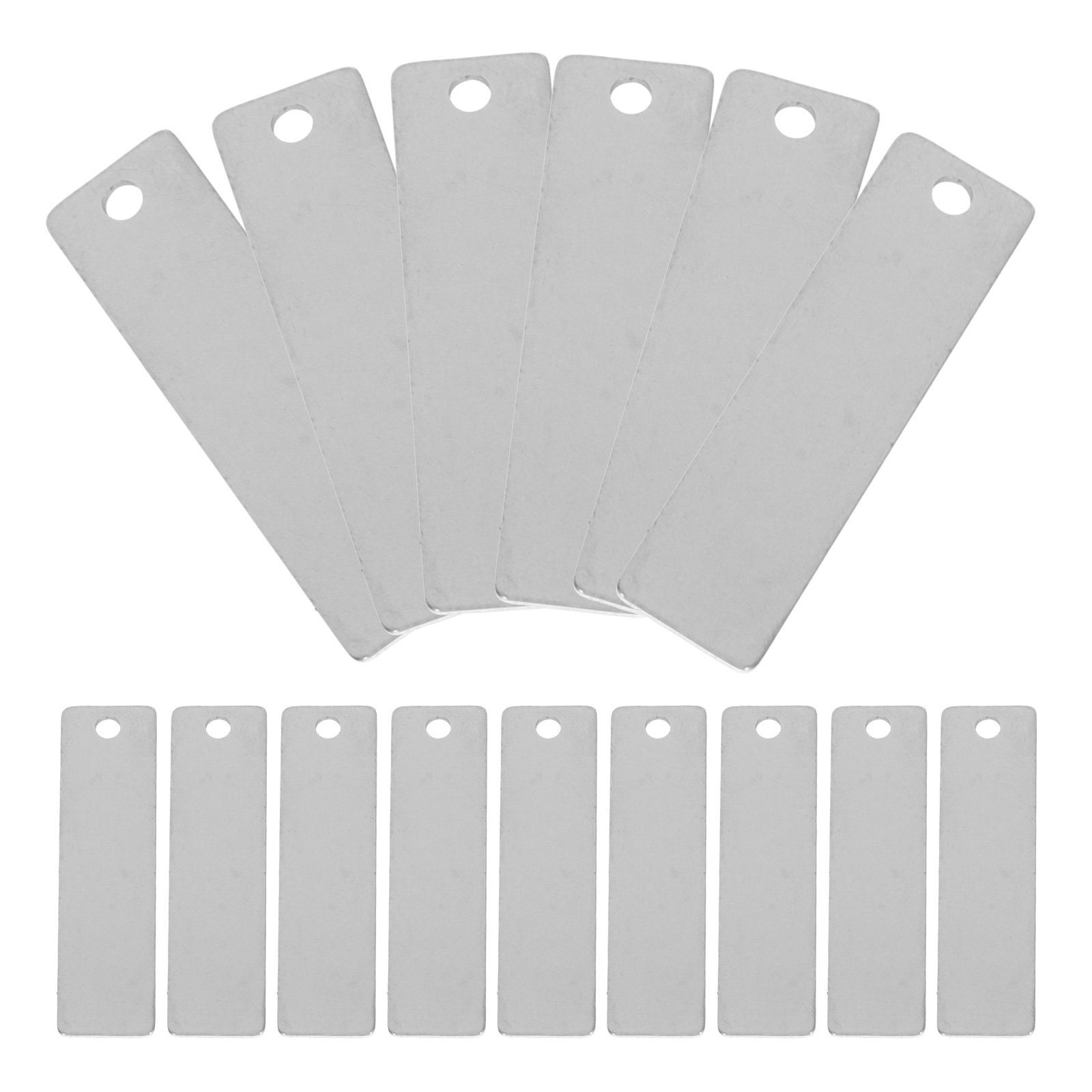 Art Craft Ideas - 30pcs Stainless Steel Blank Tags Rectangle