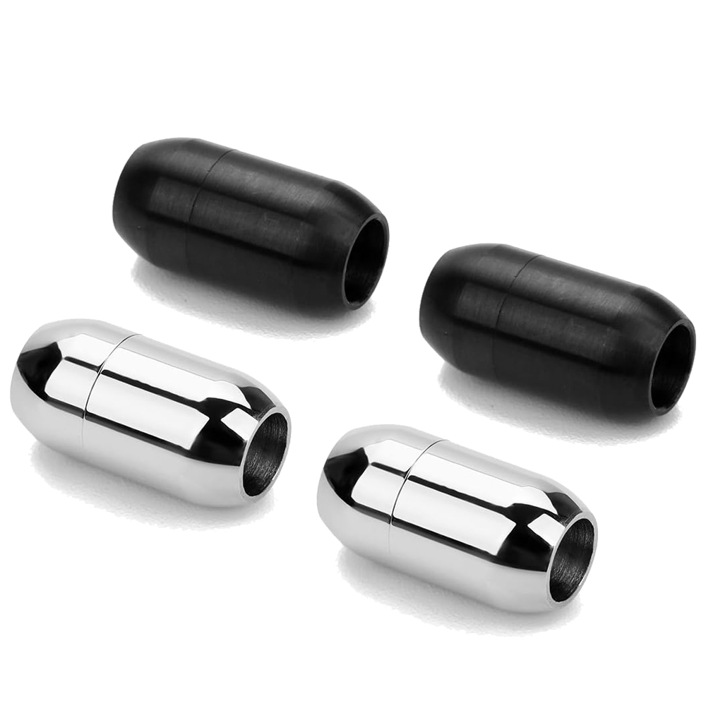 Art Craft Ideas - 2pcs Stainless Steel Magnetic Clasp Leather