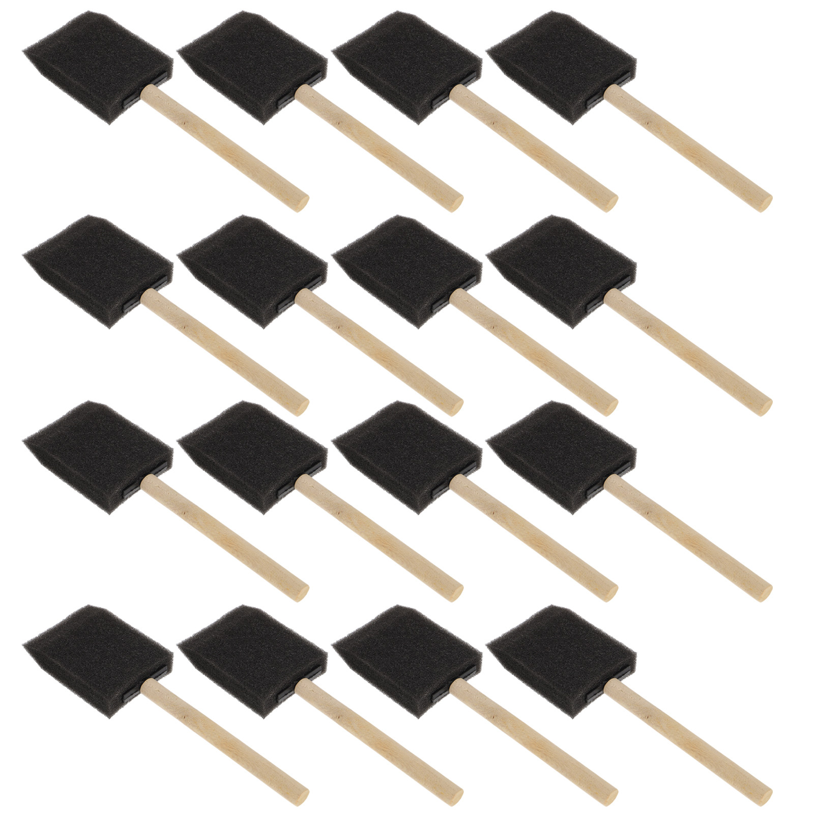 Art And Craft With Paint - 16Pcs Foam Sponge Paint Brush Set