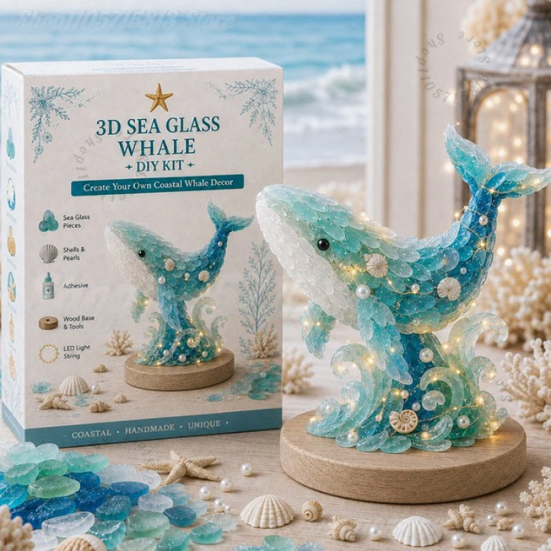 Art Craft Holiday - Christmas DIY Sea Glass Craft Kit