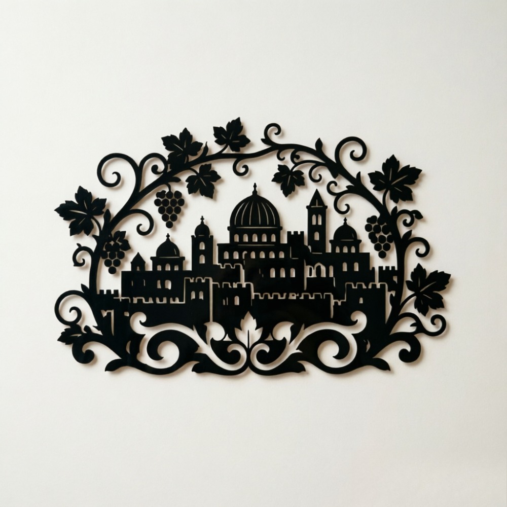 Art & Craft Be - CIFBUY Iron Wall Art Jerusalem Skyline