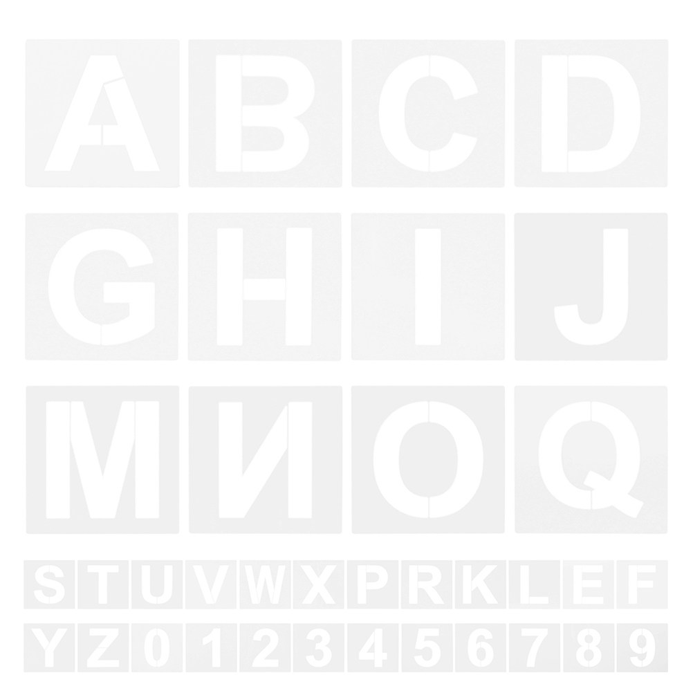 72Pcs Plastic Letter Number St - Art Craft Template review and price