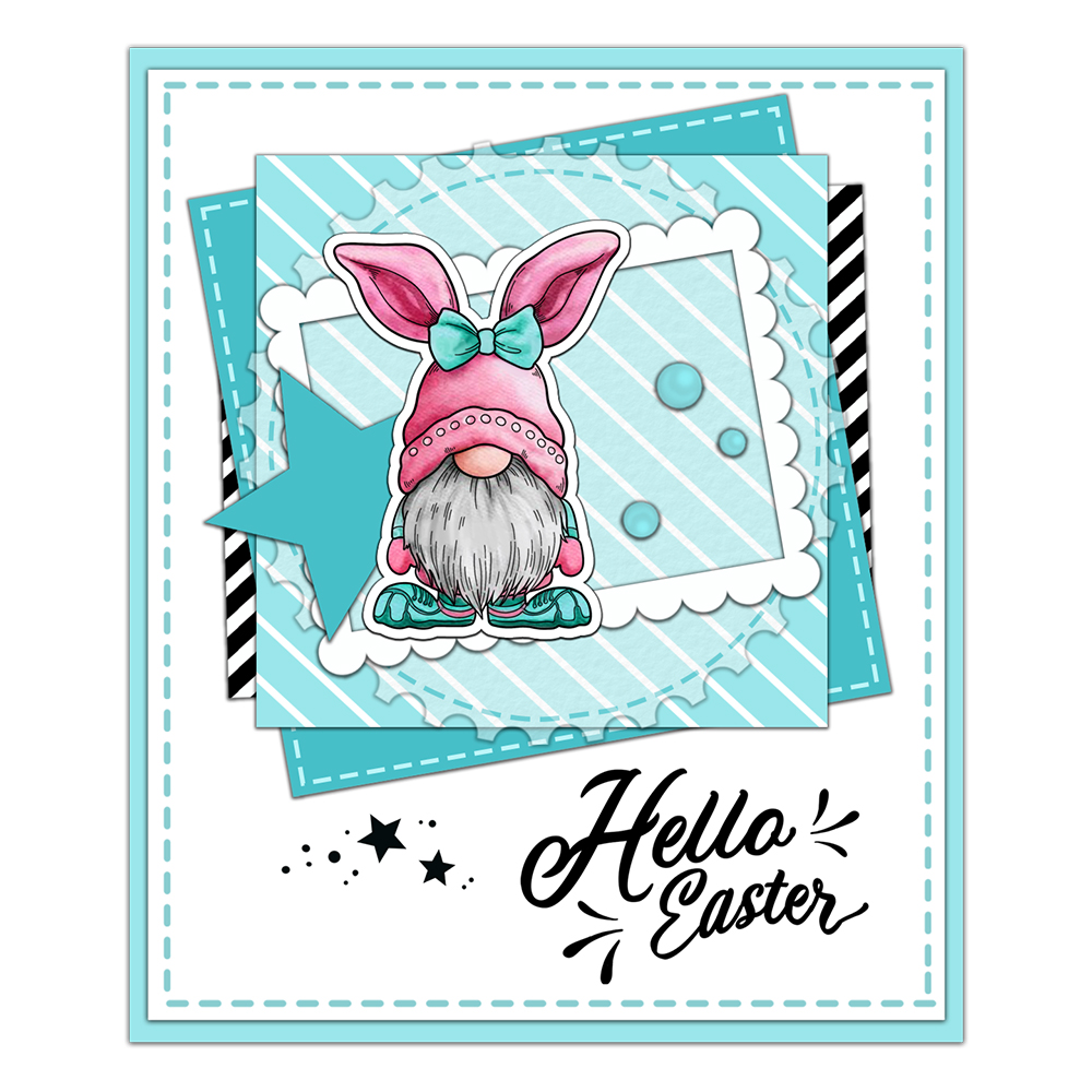 Mangocraft Happy Easter Rabbit - Rubber Stamp Blank review and price