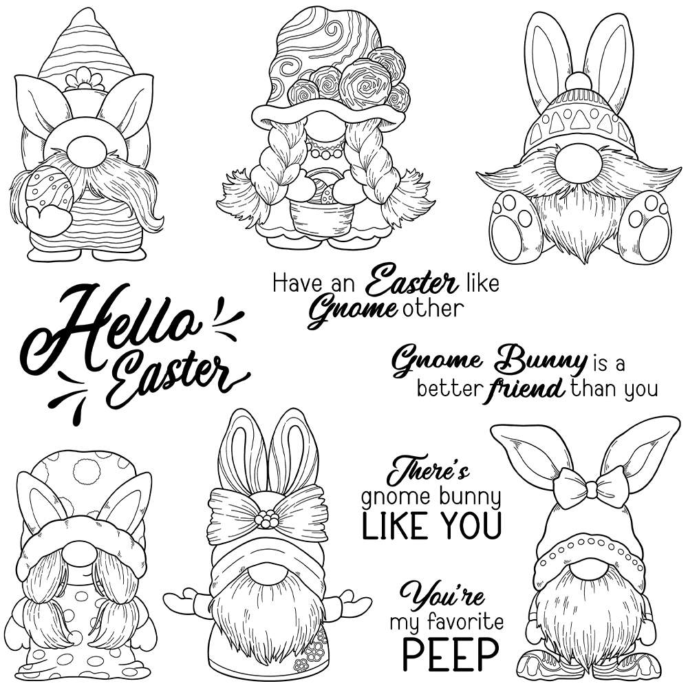 Mangocraft Happy Easter Rabbit - Rubber Stamp Blank review and price
