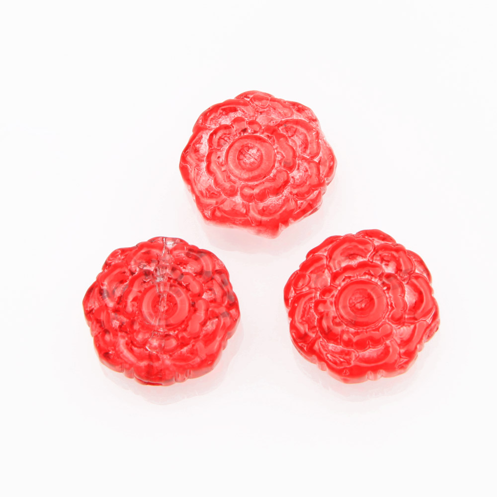 30pcs Glass Rose Flower Beads  - Art Craft Rose review and price