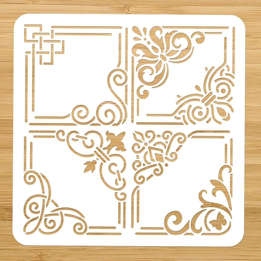 Corner Painting Stencil Reusab - Art Craft Template review and price