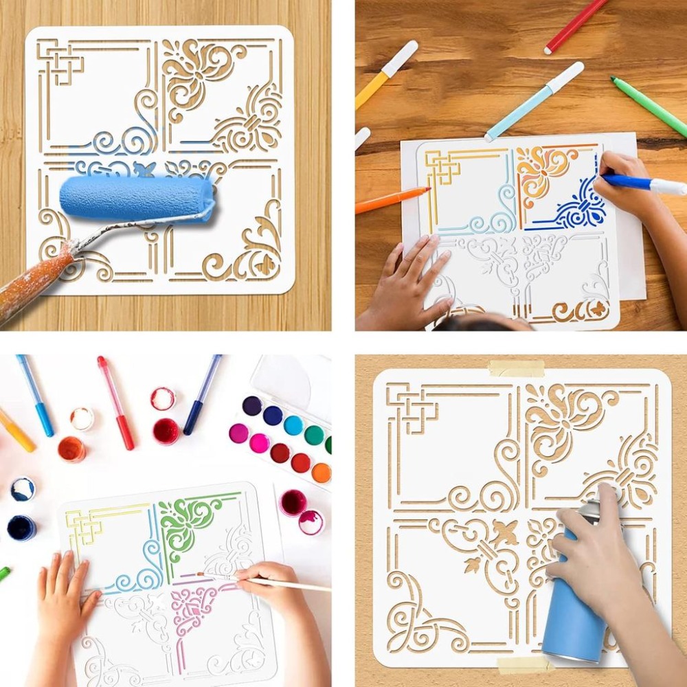 Corner Painting Stencil Reusab - Art Craft Template review and price