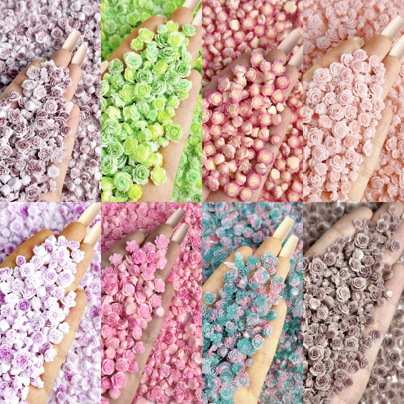 50pcs Random Mixed Resin Rose  - Art Craft Rose review and price