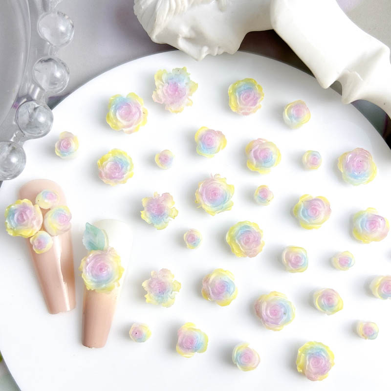 50pcs Random Mixed Resin Rose  - Art Craft Rose review and price