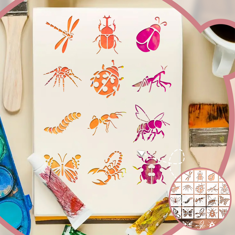 YOMDID 20pcs Insect Series Pai - Silk Screen Printing review and price