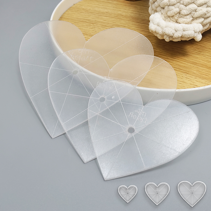 3pcs Heart-Shaped Acrylic Quil - Art Craft Template review and price