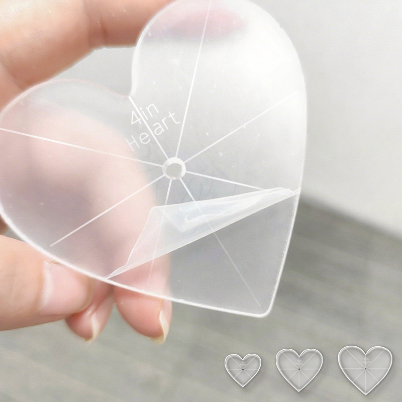 3pcs Heart-Shaped Acrylic Quil - Art Craft Template review and price