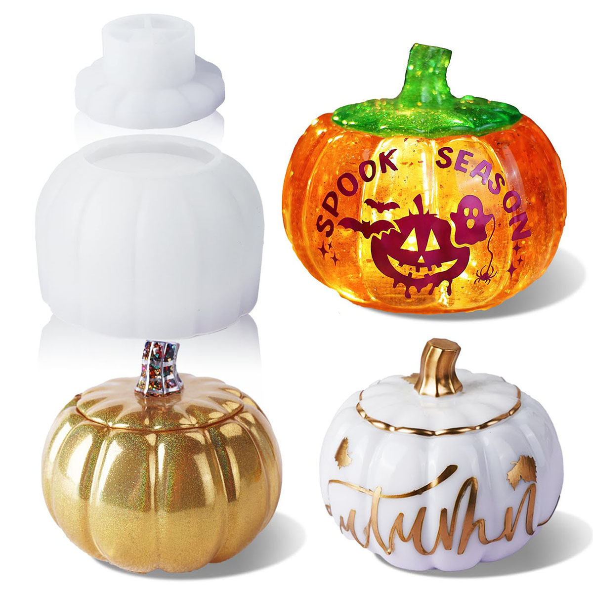 1Set DIY Epoxy Pumpkin Storage - Box Art And Craft review and price