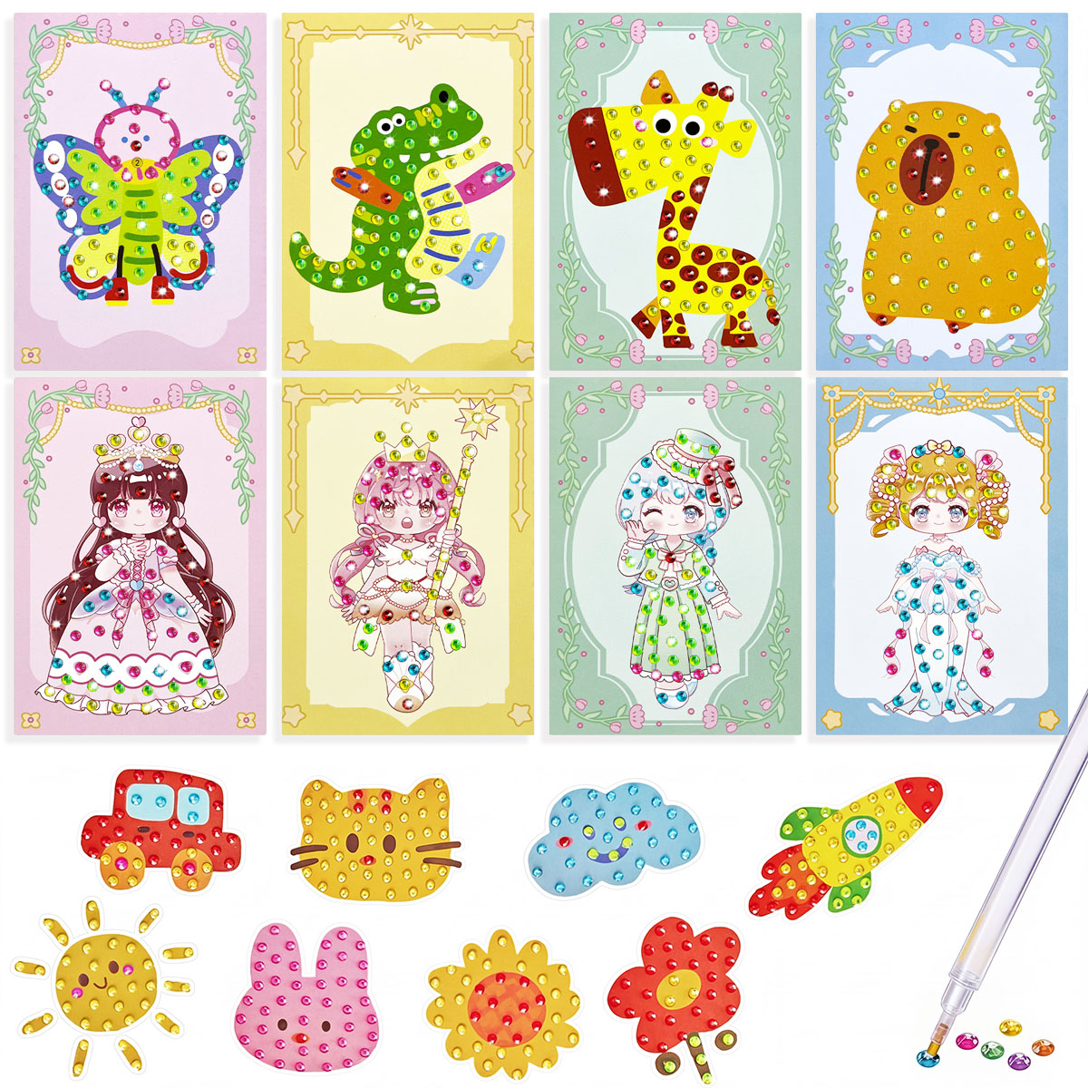 16 Pcs Gem Kit DIY Arts Crafts - Art And Craft With Paint review and price