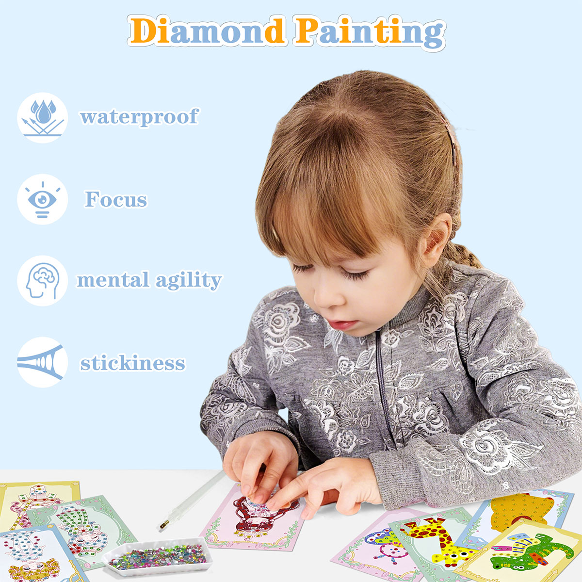 16 Pcs Gem Kit DIY Arts Crafts - Art And Craft With Paint review and price