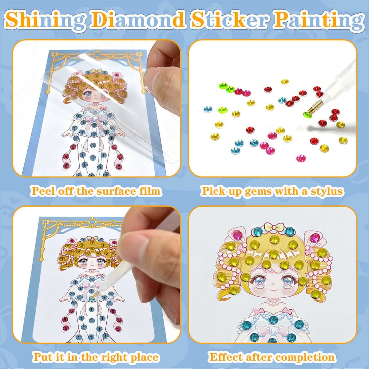 16 Pcs Gem Kit DIY Arts Crafts - Art And Craft With Paint review and price