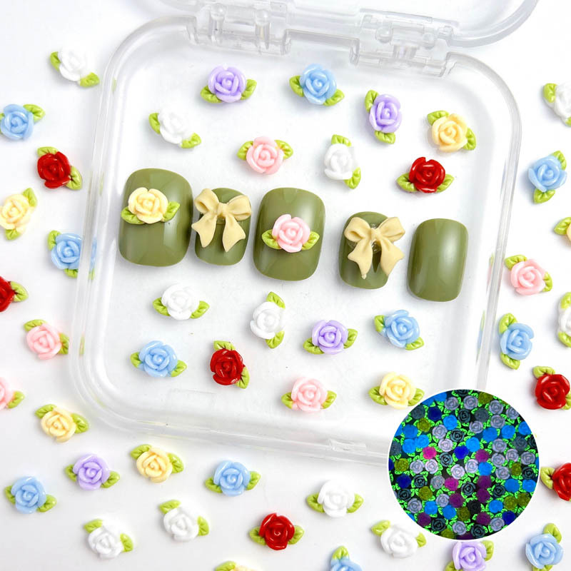 30PCS Resin Rose Nail Art Deco - Art Craft Rose review and price