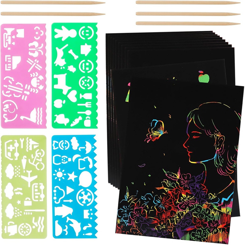 Scratch Paper Art Set, Black C - Art Craft Game review and price