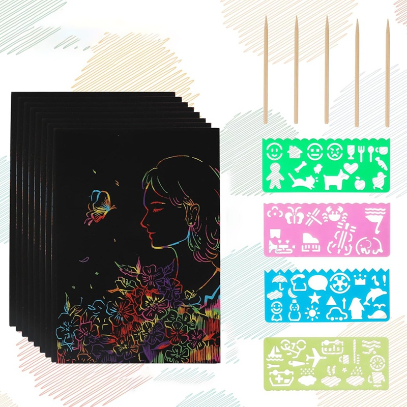 Scratch Paper Art Set, Black C - Art Craft Game review and price