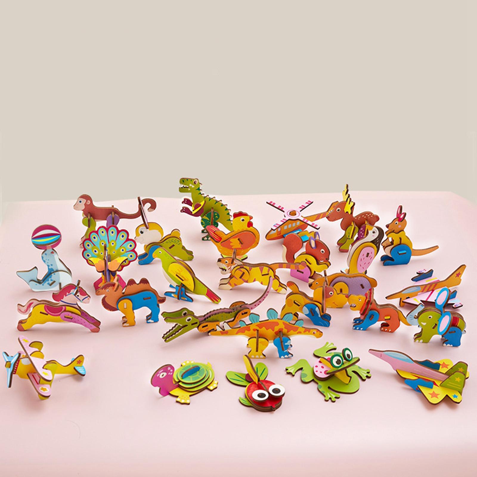 3D Cartoon Wooden Insert Puzzl - Art Craft Game review and price