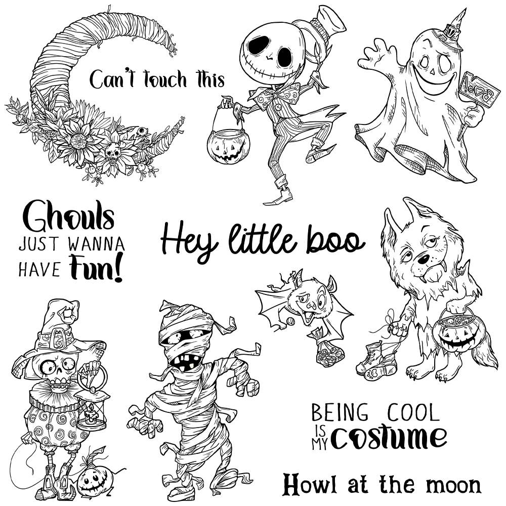 Mangocraft Cute Halloween Ghos - Rubber Stamp Blank review and price