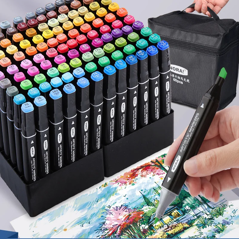 30/60 Color Markers Double-hea - Illustration Marker Set review and price