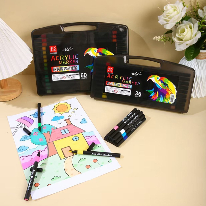 12 24 36 48 60 80 Colors Acryl - Illustration Marker Set review and price