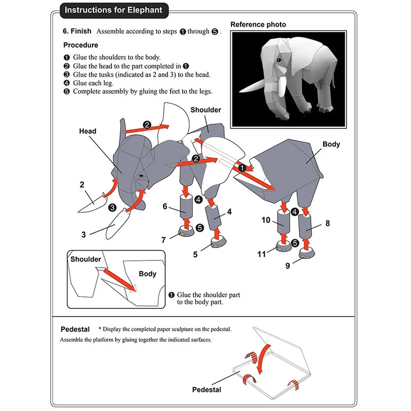 African Elephant Origami Art M - Art Craft Center review and price