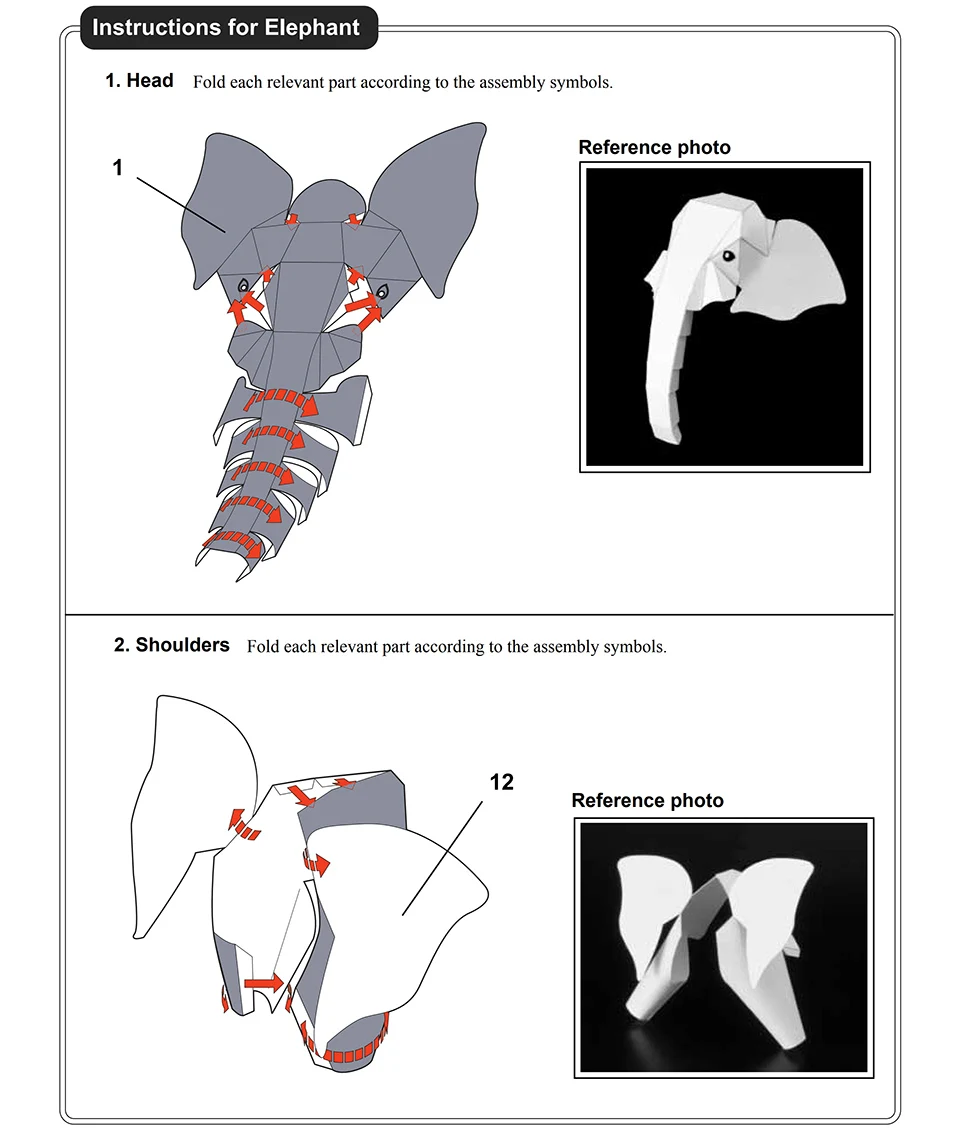 African Elephant Origami Art M - Art Craft Center review and price