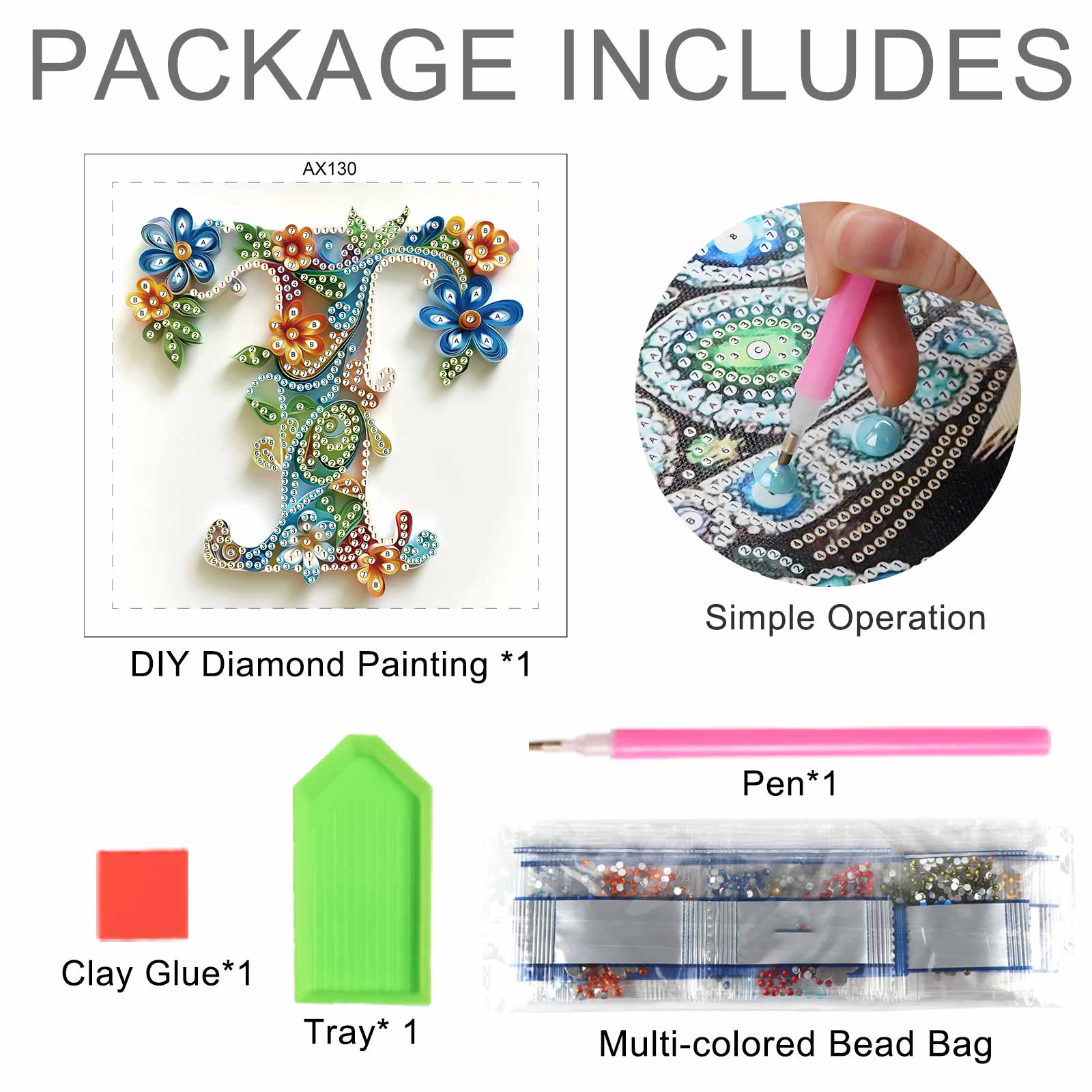 Special Shaped Diamond Art pai - Art Craft Letter T review and price
