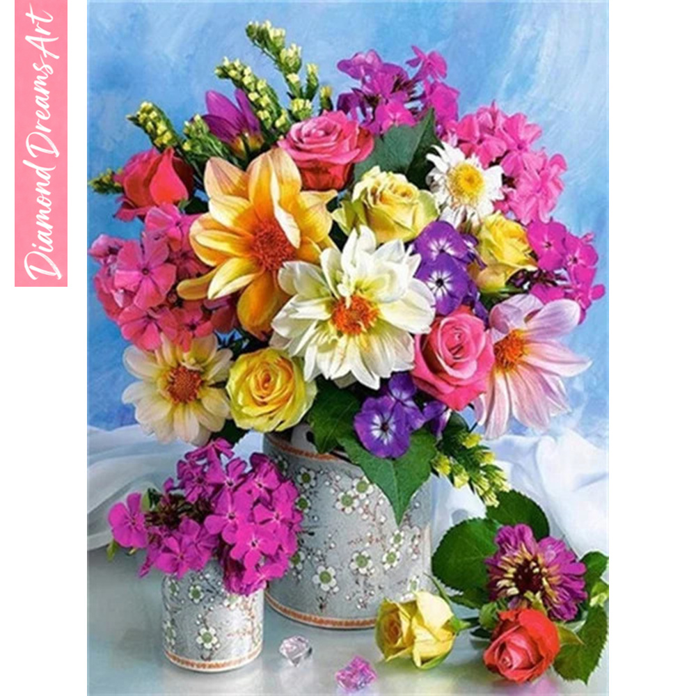 Full Diamond Mosaic Flower 5D  - Art Craft Rose review and price
