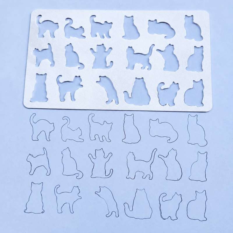 Cat Silhouette Painting Stenci - Art Craft Template review and price