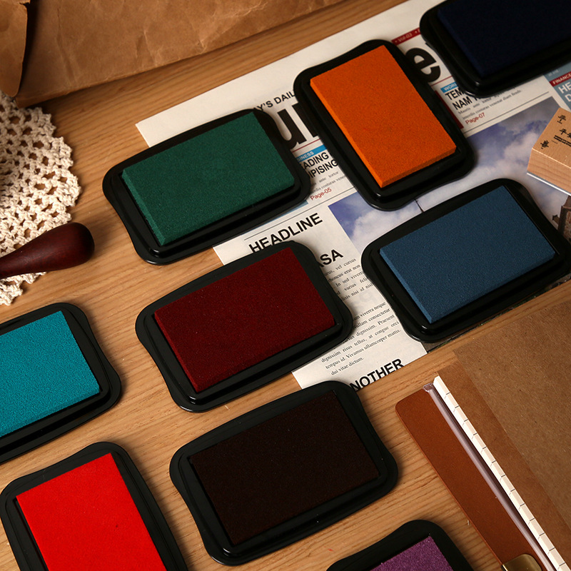 12 Colors Vintage Solid Color  - Rubber Stamp Blank review and price