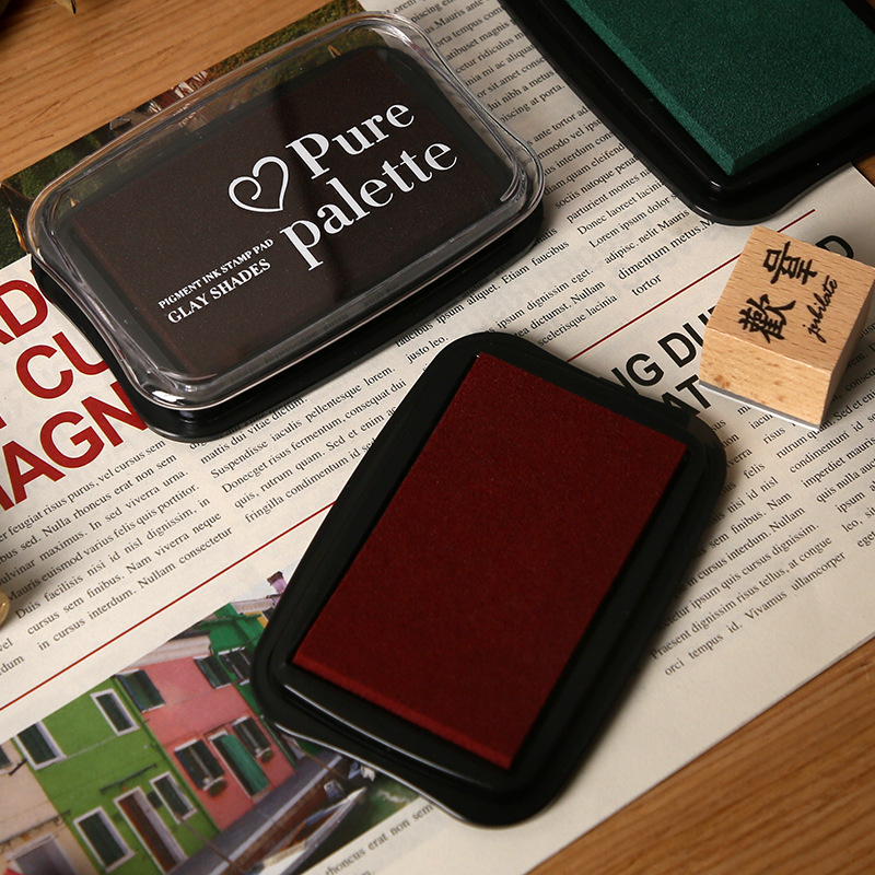 12 Colors Vintage Solid Color  - Rubber Stamp Blank review and price