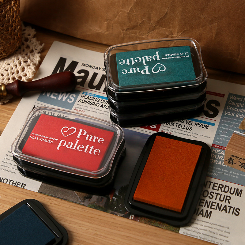 12 Colors Vintage Solid Color  - Rubber Stamp Blank review and price