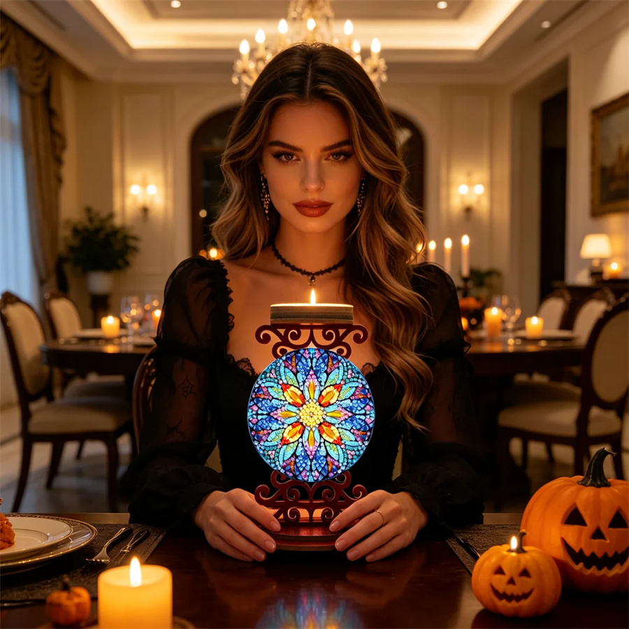 Flower candle holder Halloween - Art Craft Holiday review and price