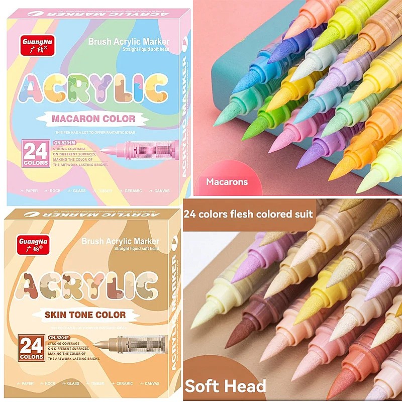 GuangNa 72 Colors Soft Brush A - Illustration Marker Set review and price