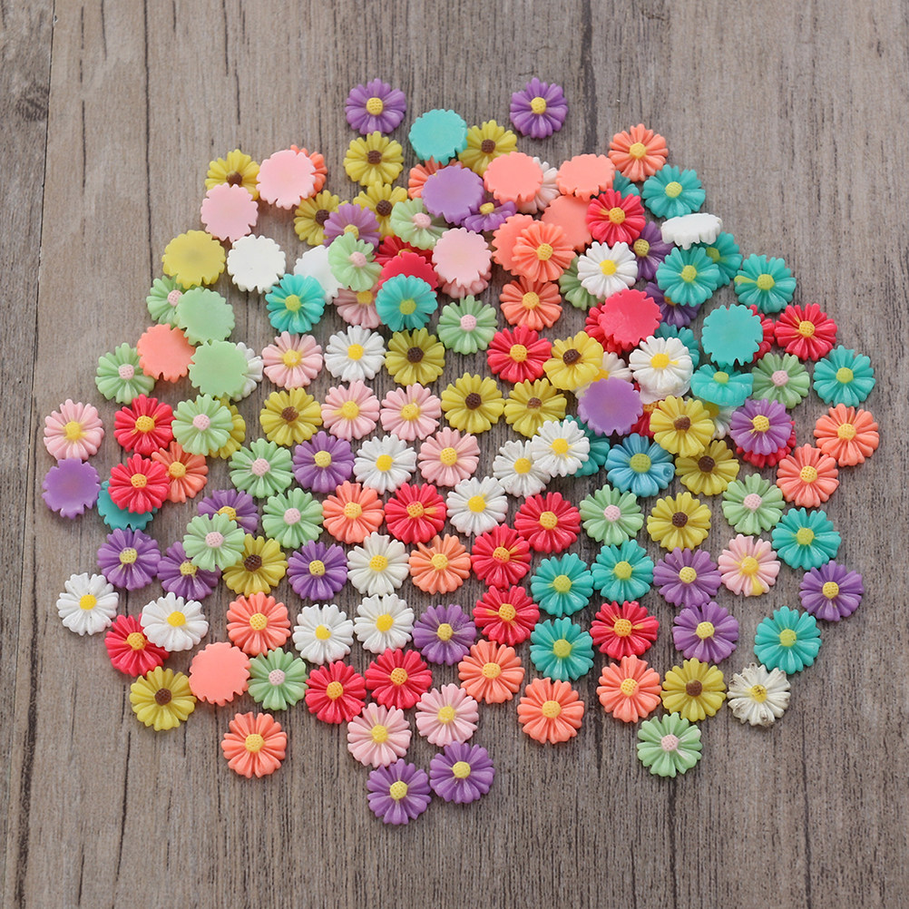 200Pcs 13Mm Resin Daisy Flower - Box Art And Craft review and price
