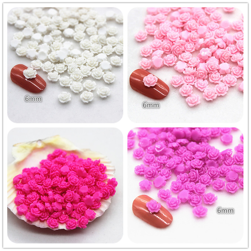 100pcs 6mm Resin Mini Rose Flo - Art Craft Rose review and price