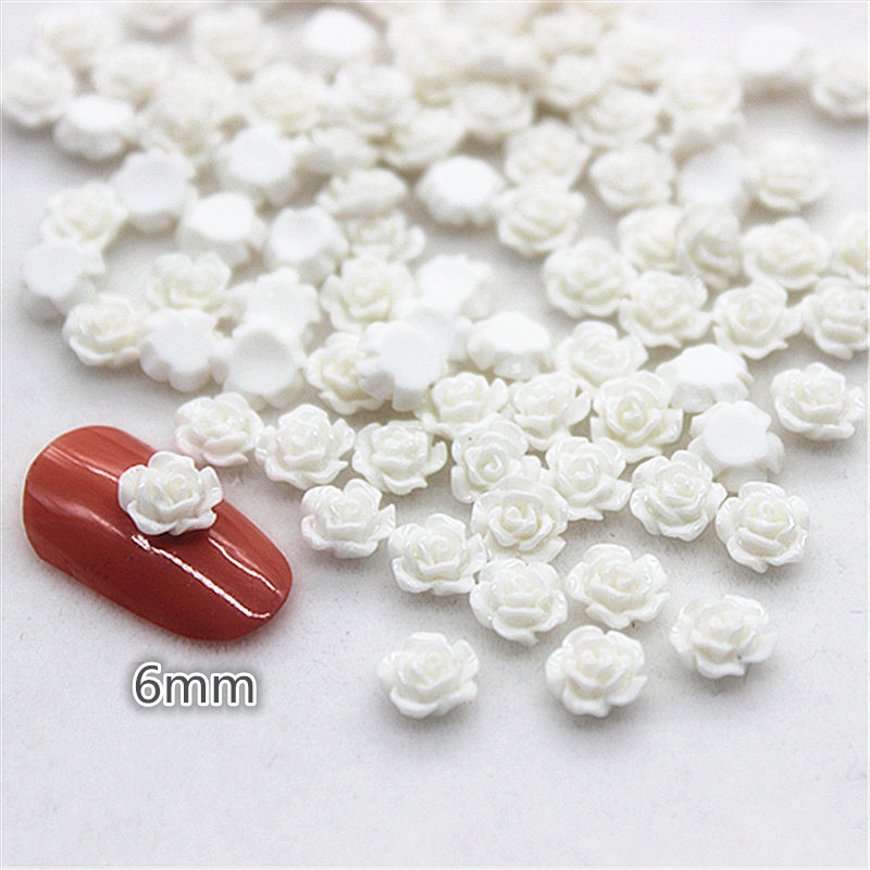 100pcs 6mm Resin Mini Rose Flo - Art Craft Rose review and price