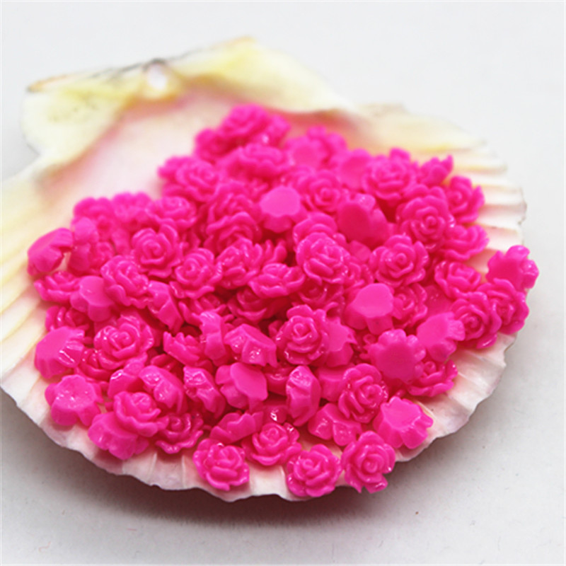 100pcs 6mm Resin Mini Rose Flo - Art Craft Rose review and price