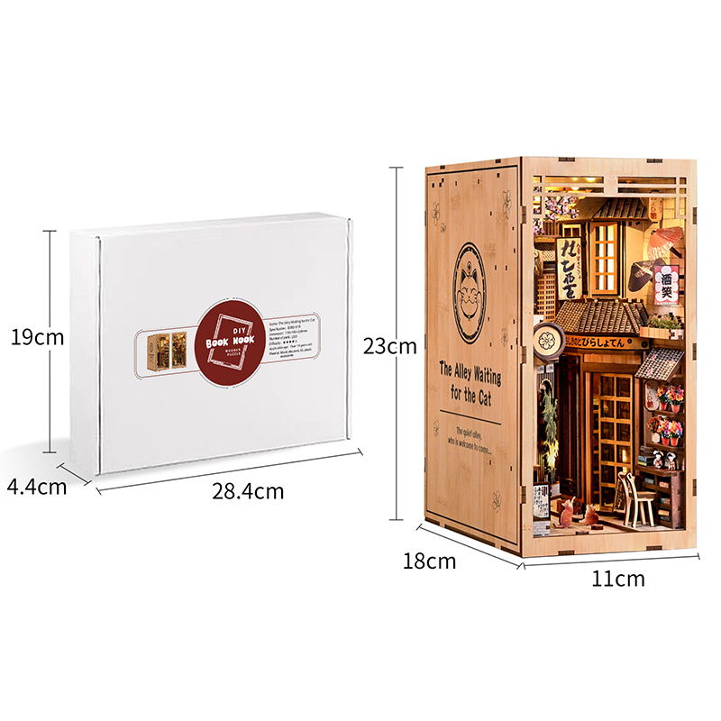 LED Wooden Book Nook Kit DIY 3 - Art Craft Books review and price