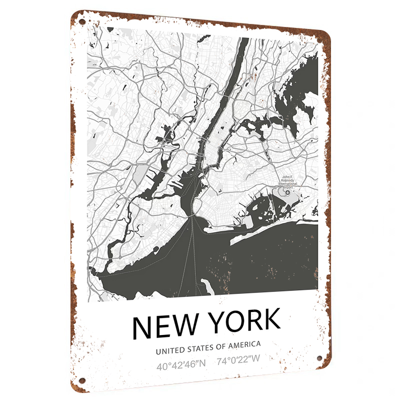 New York City Map Art Metal Wa - Art And Craft New York review and price