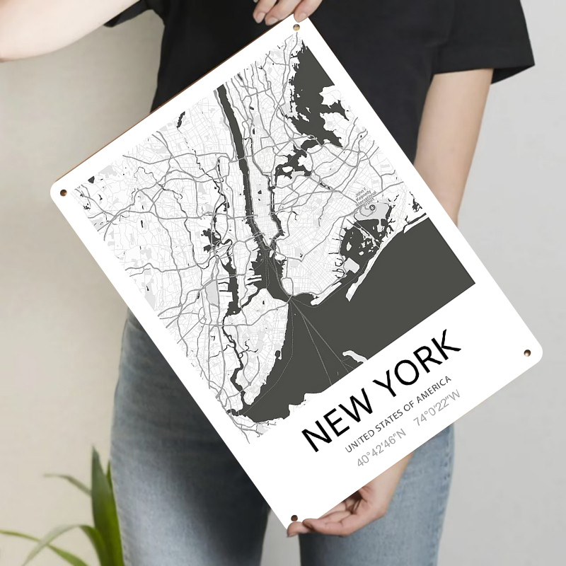 New York City Map Art Metal Wa - Art And Craft New York review and price