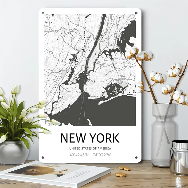 New York City Map Art Metal Wa - Art And Craft New York review and price