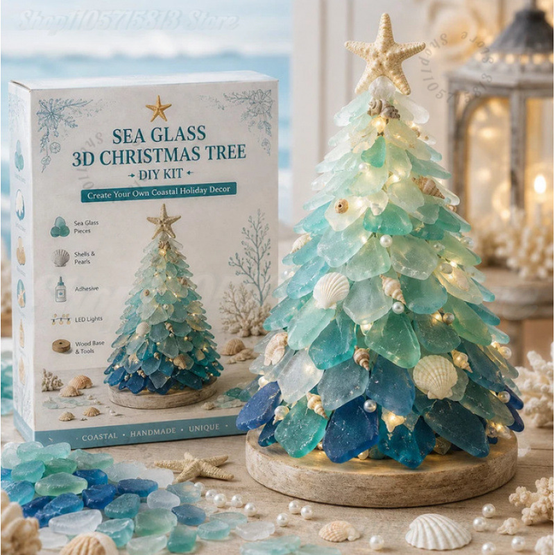 Christmas DIY Sea Glass Craft  - Art Craft Holiday review and price