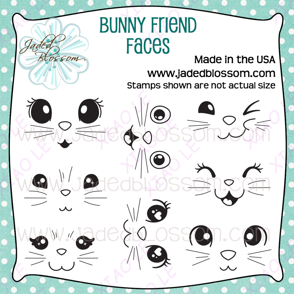Jaded Blossom Faces Stamps Sil - Rubber Stamp Blank review and price