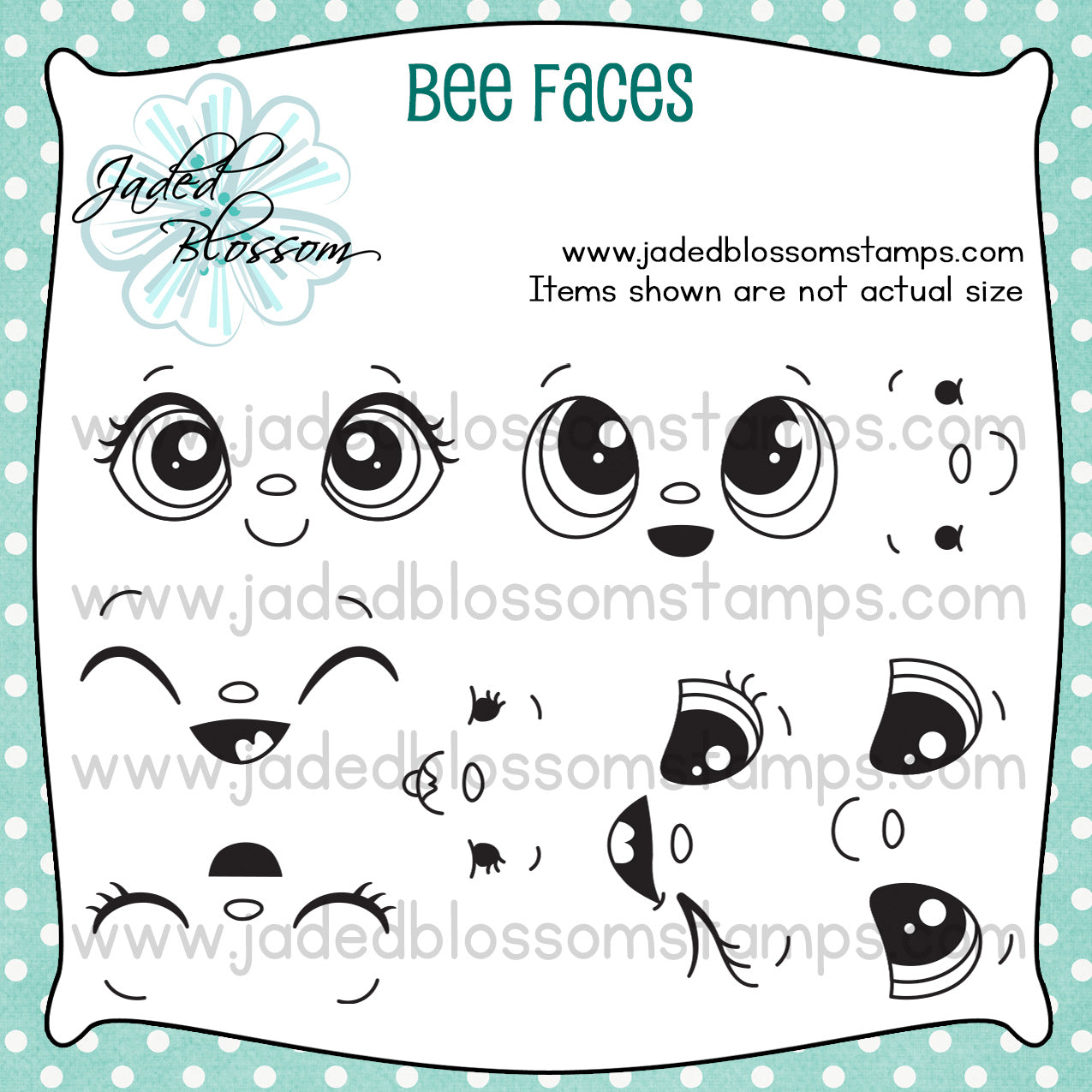 Jaded Blossom Faces Stamps Sil - Rubber Stamp Blank review and price
