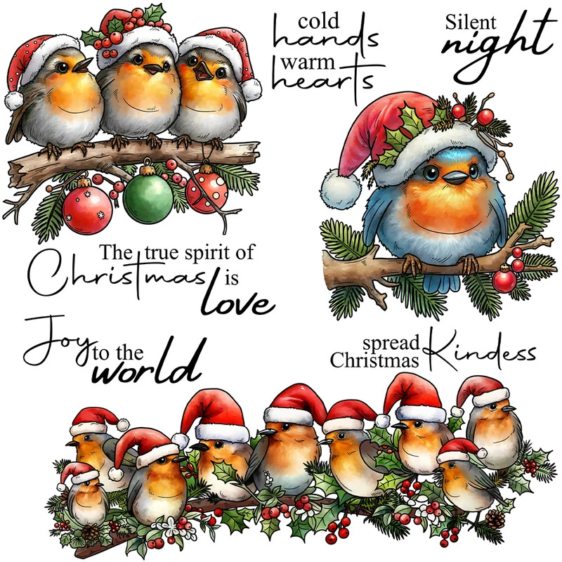 Cute Christmas Fatty Birds Cut - Rubber Stamp Blank review and price